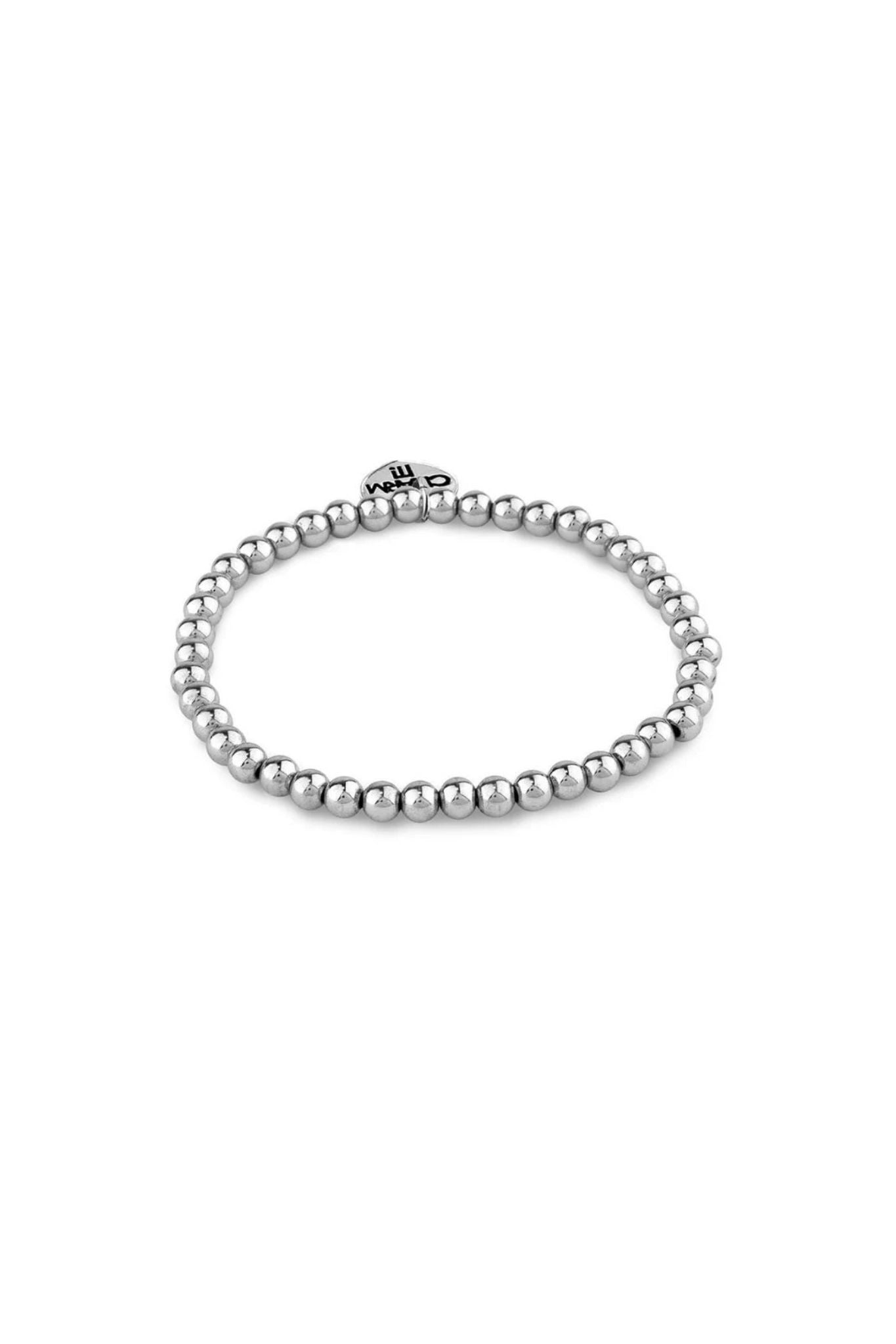 Charm it 4mm Silver Bead Stretch Bracelet – Bowfish Kids