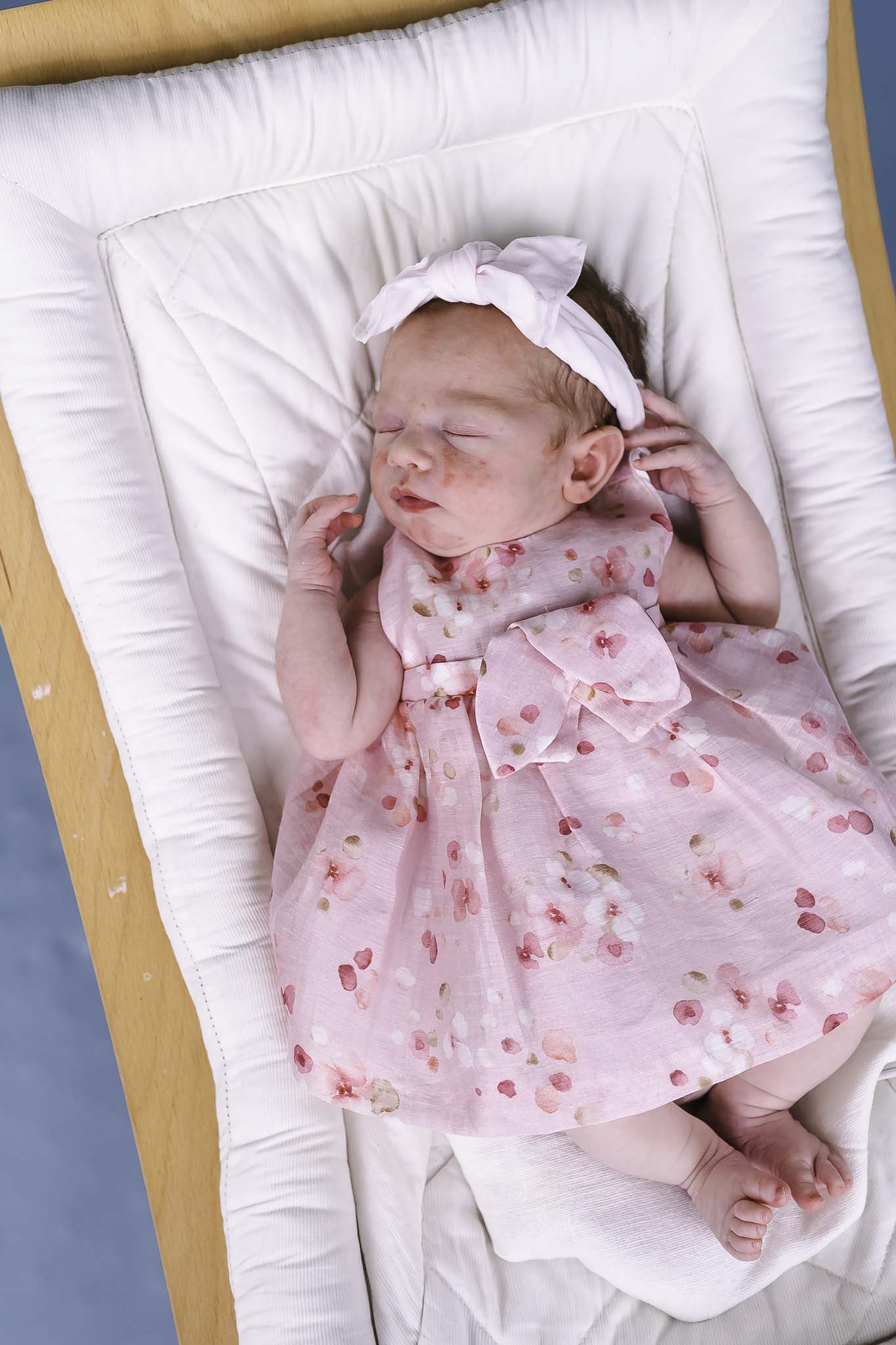 mayoral pink dress Mayoral Baby Pink Newborn Smocked Dress