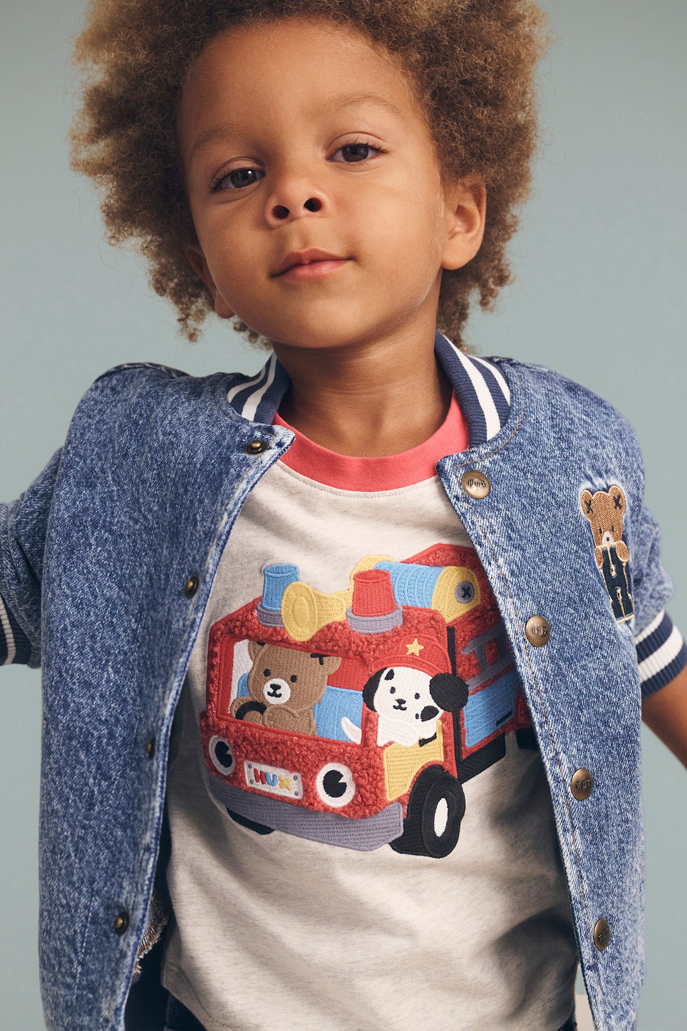 Dreamy Denim Bomber Jacket (Toddler Boy) – Bowfish Kids