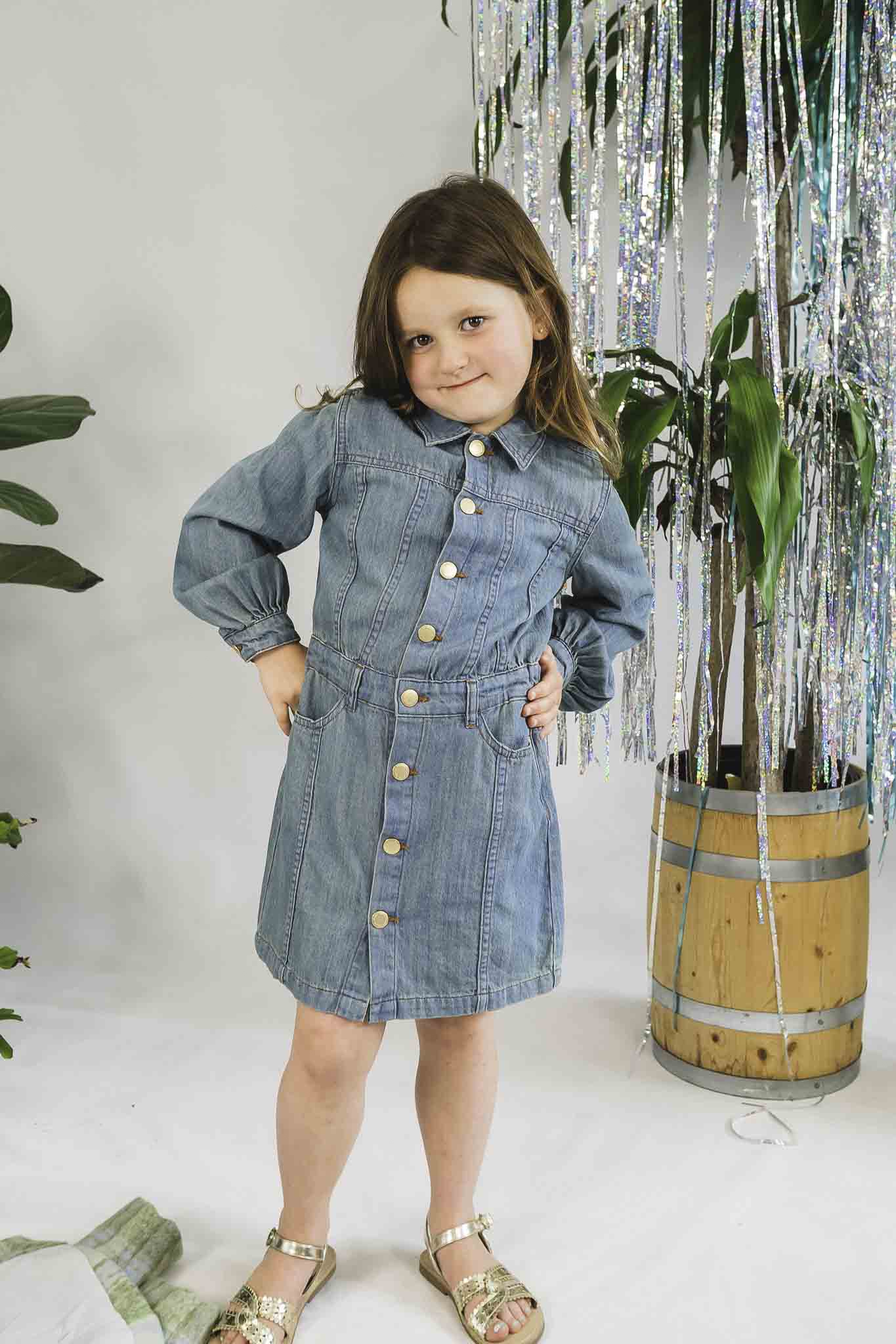 white christmas dresses Country Life Denim Mini Dress main image 1
