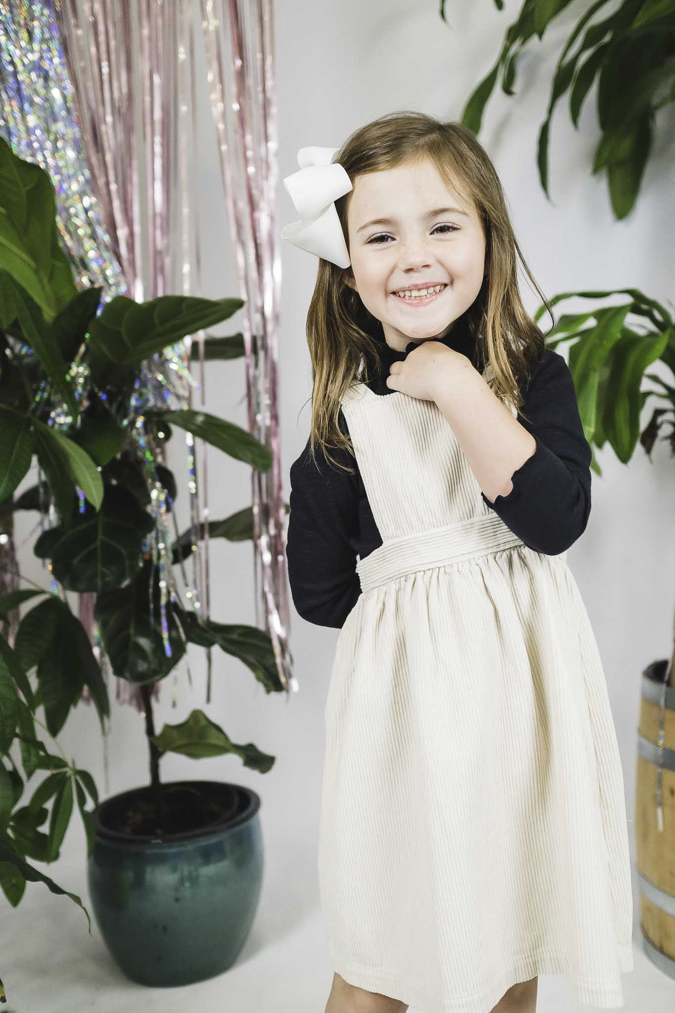 Cream Corduroy Dress (Girl) 10