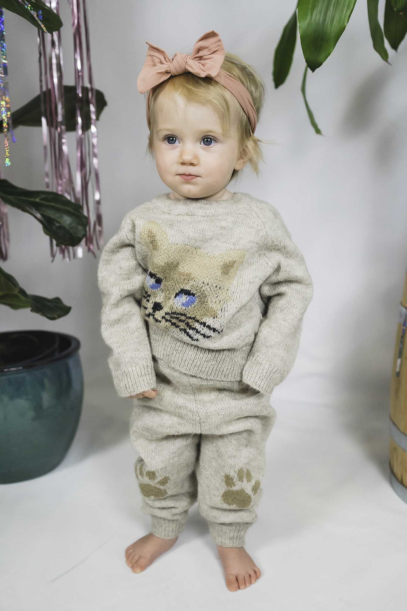Gilby Kitten Knit Jumper (Baby Girl) – Bowfish Kids