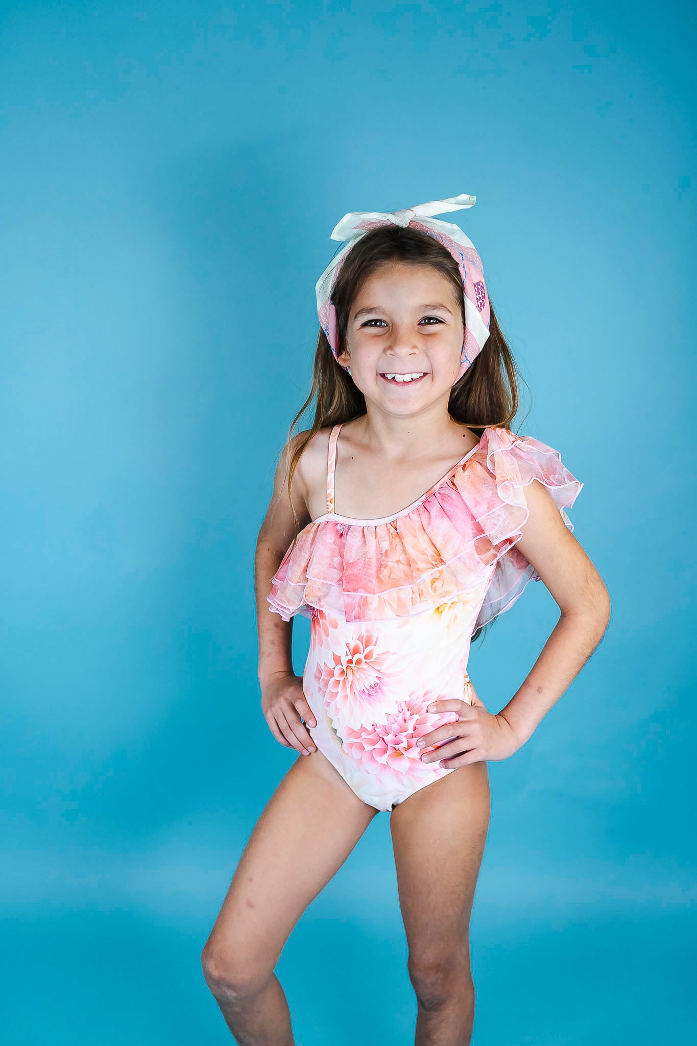 Nilla Dahila Pink Swimsuit (Girl) – Bowfish Kids