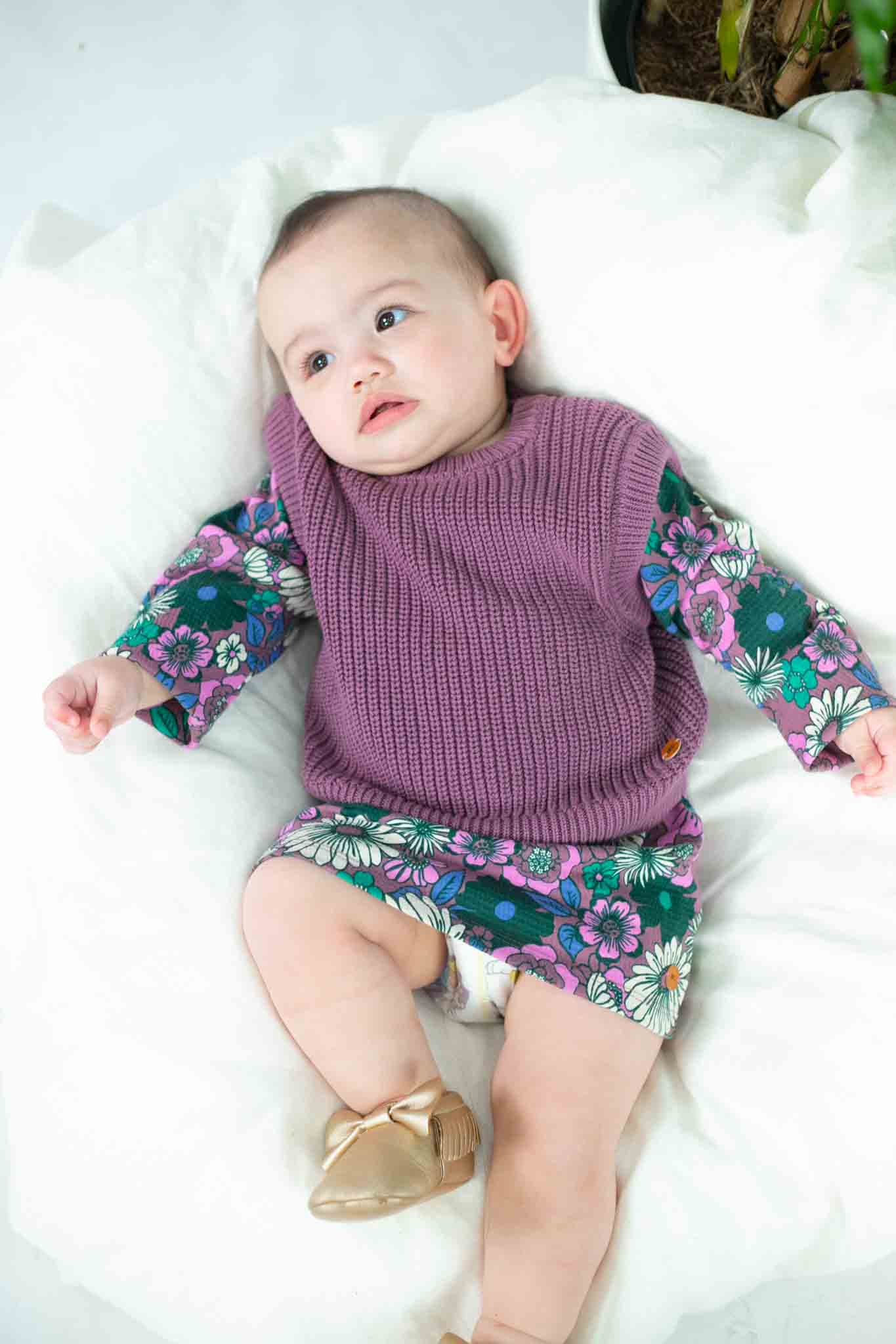 Plum Sleeveless Sweater (Girl) – Bowfish Kids