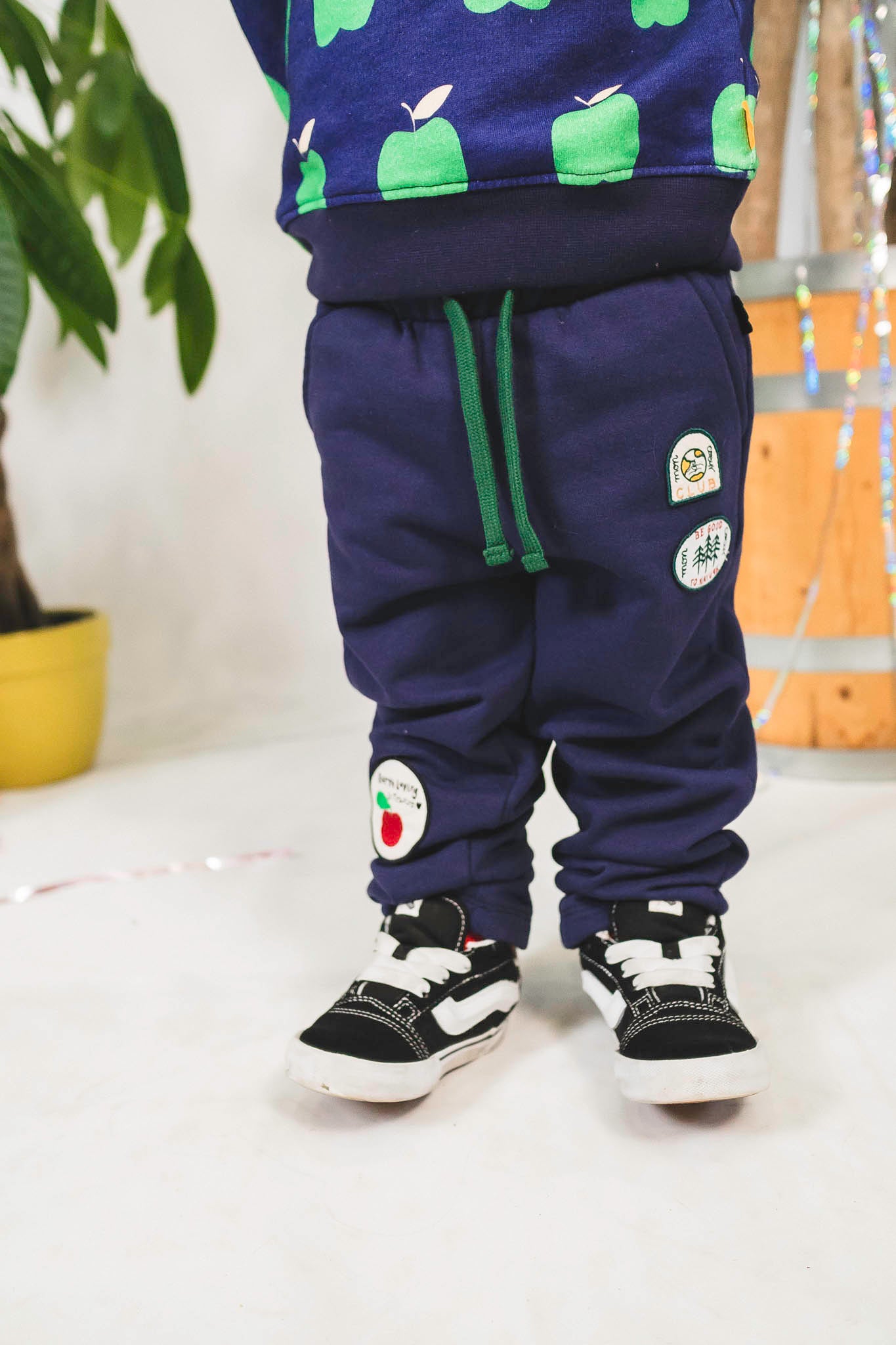 Recycled Cotton Patch Jogger (Toddler Boy) – Bowfish Kids - Main Image
