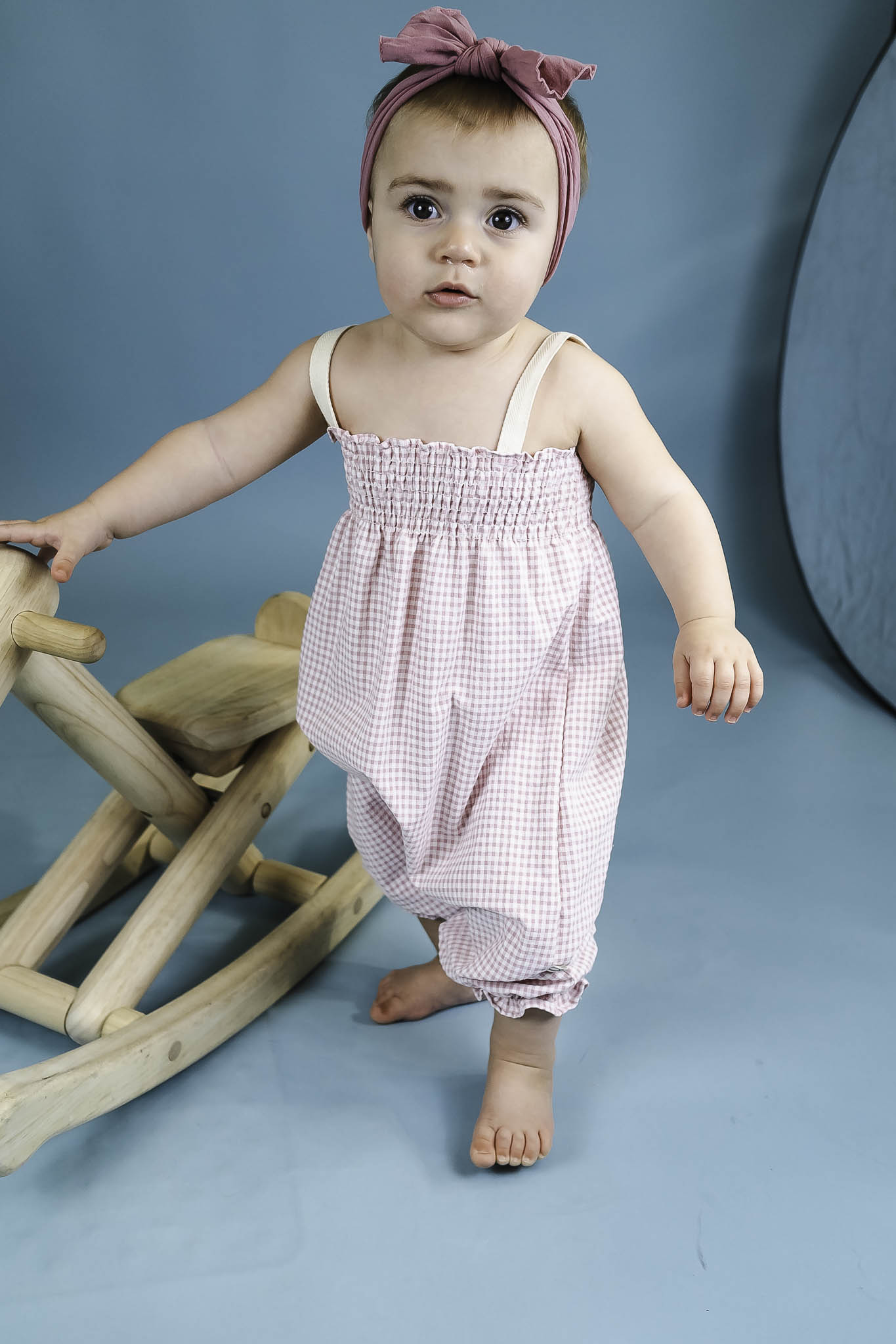 pink dress overalls Recycled Gingham Pink Overalls (Baby Girl) – Bowfish Kids