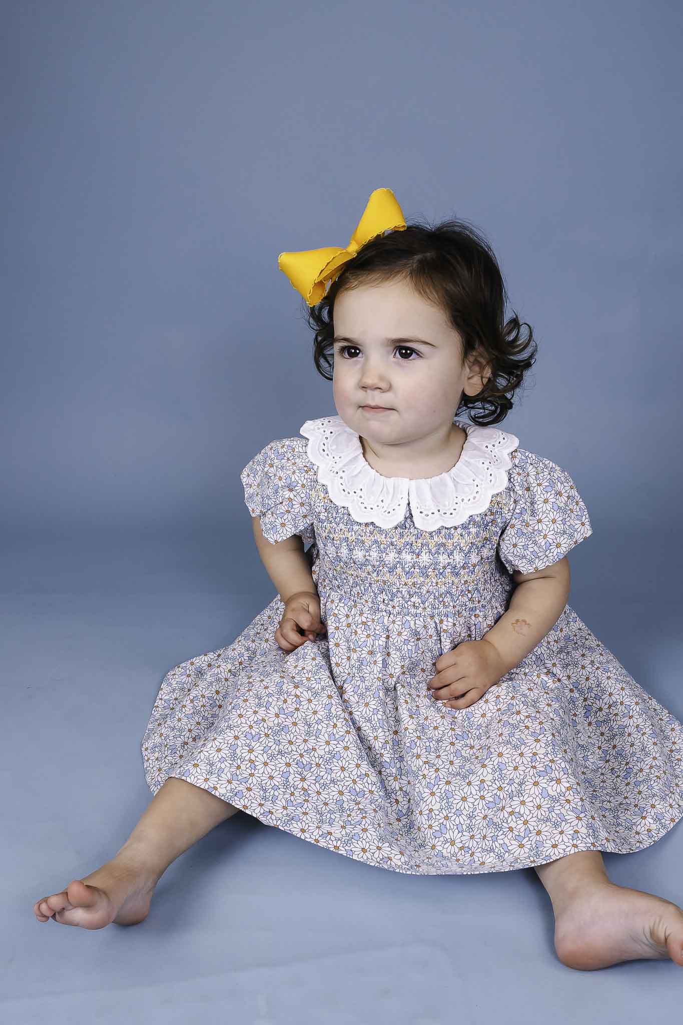 toddler smocked dresses Sunny Floral Flo Smocked Dress (Baby Girl) – Bowfish Kids