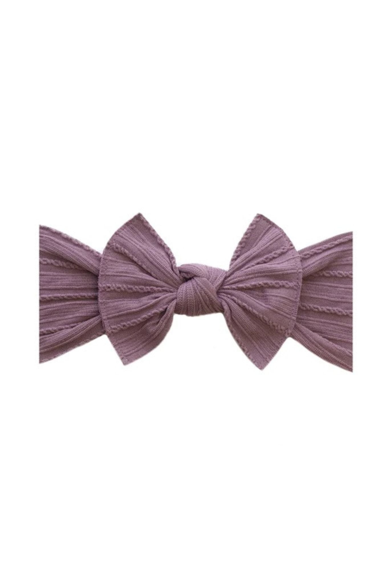 Lilac Cable Knit KNOT – Bowfish Kids