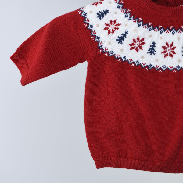 Red Christmas Sweater (Baby Boy) Bowfish Kids
