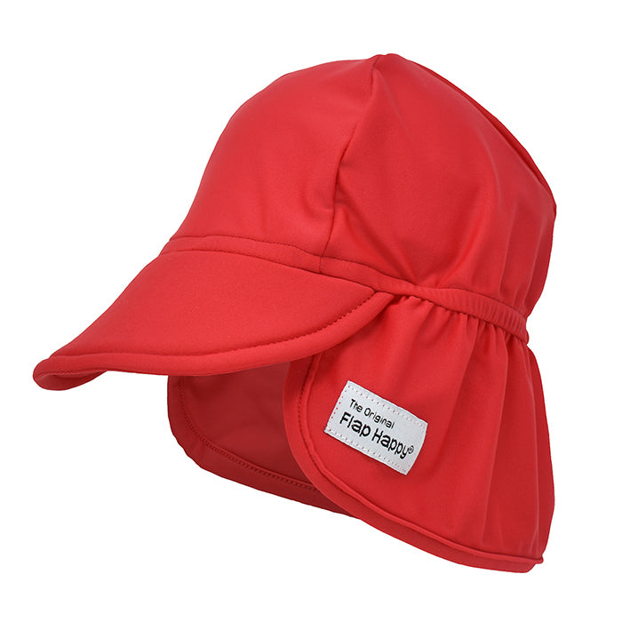 UPF50+ Red Swim Flap Hat (Baby + Toddler Unisex) – Bowfish Kids