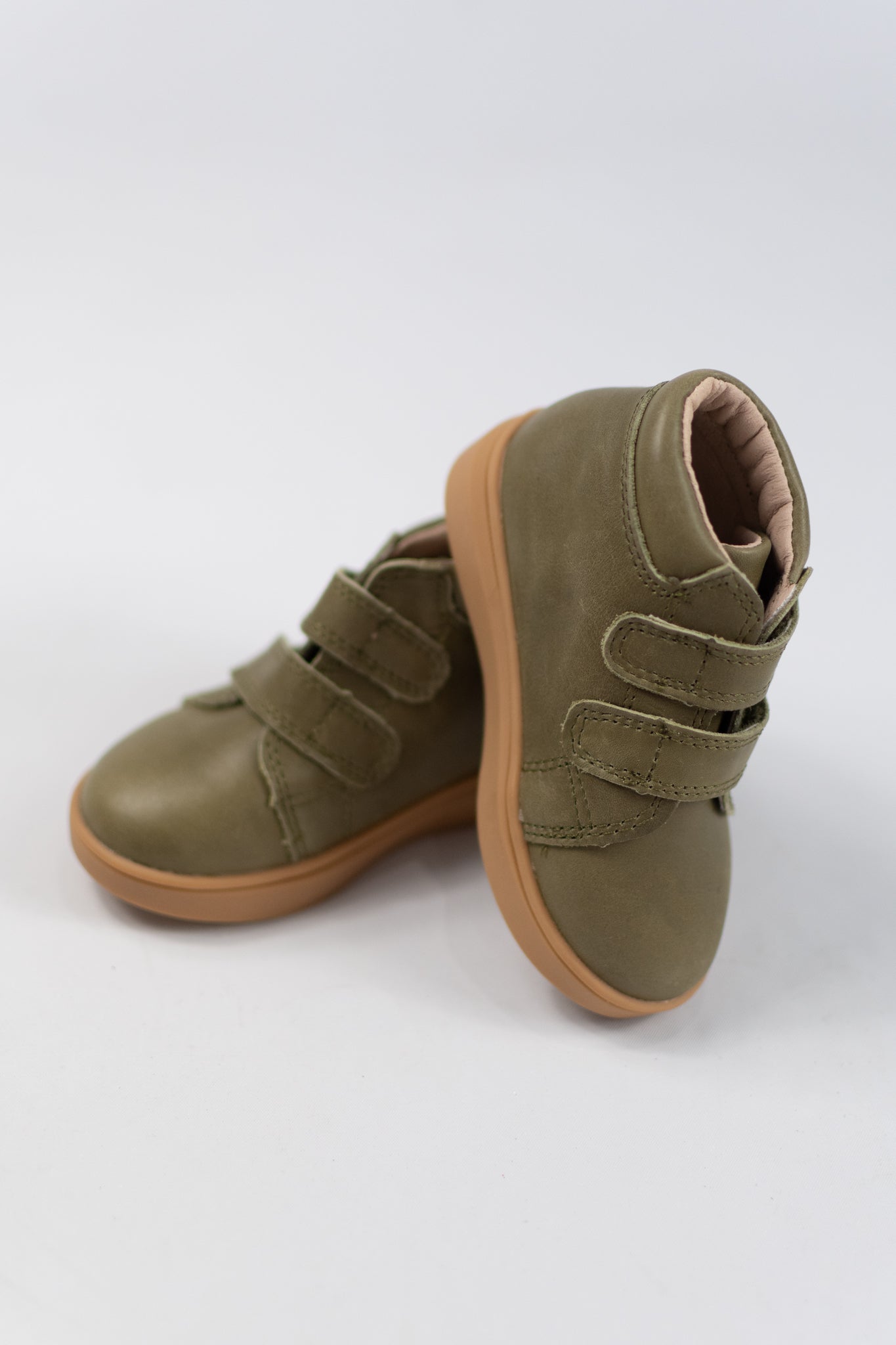 Cactus Leather High Top Sneaker Hard Sole(Toddler + Little Boy)