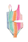 Molo Naan Colorful Stripe Cut Out Bathing Suit