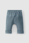 Snug Navy Blue Linen Pants
