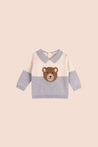 Viverano Heather Grey Bear Collar Sweater