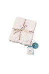 Viverano Dove White Pointelle Knit Baby Blanket
