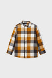 Mayoral Checkered Flannel Long Sleeve Shirt