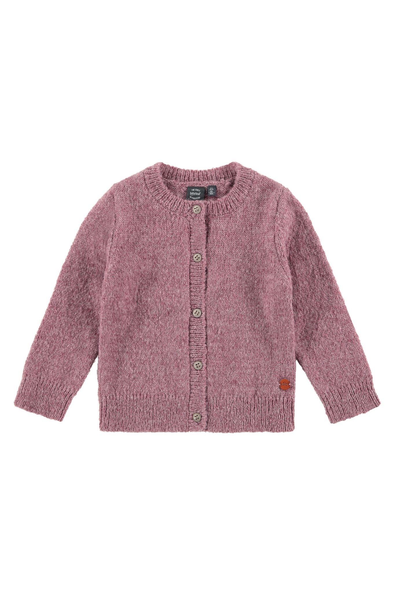 Baby Face Plum Button Up Cardigan