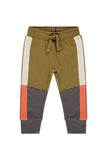 Baby Face Olive Colorblock Sweatpant