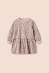 Wheat Rose Dust Floral Sweatdress