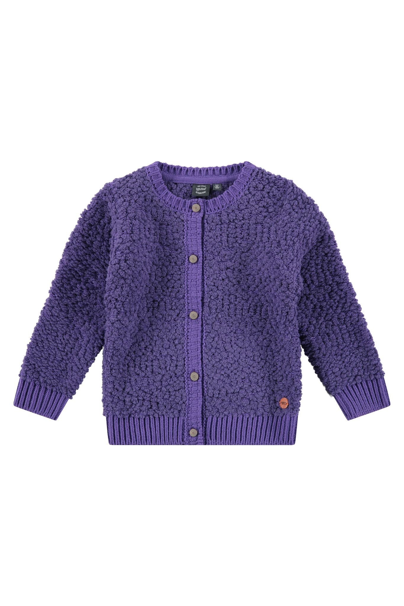Baby Face Purple Button Up Cardigan