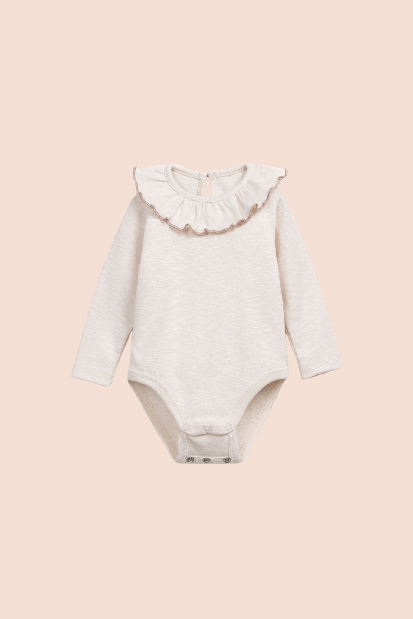 Play Up Rib Flame Frill Collar Onesie