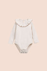 Play Up Rib Flame Frill Collar Onesie
