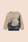 Wheat Jaquard Warm Sand Mountain Sweater