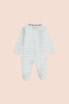 Magnetic Me Blue Stripe Organic Footie