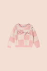 Viverano Rosewood Cutie Pie Embroidered Sweater