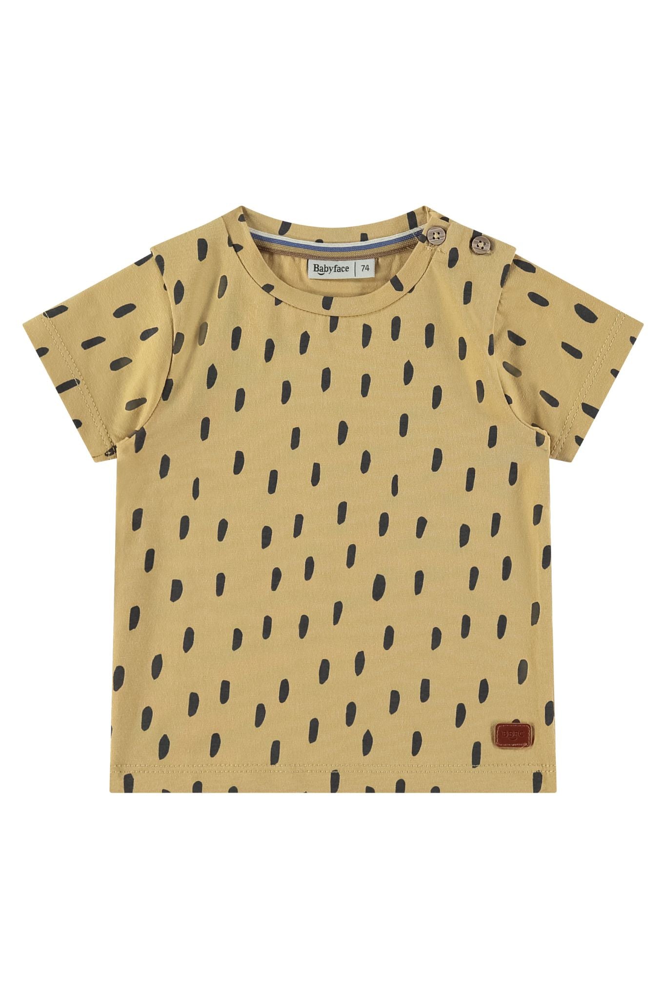 Baby Face Ochre Dotted Tshirt