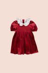 Kidiwi Joséphine Burgundy Smocked Dress