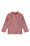 Baby Face Red Clay Bow Long Sleeve Shirt