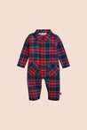 Magnetic Me Holiday Plaid Flannel Romper