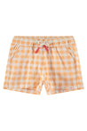 Baby Face Cantaloupe Checkered Drawstring Short