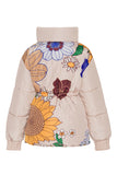 Molo Haili Flower Faux Fur Jacket