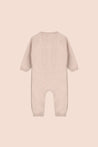 Viverano Oatmeal Knit Bear Romper