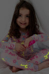 Magnetic Me Pink Party Animals Glow Pajamas
