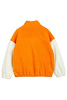 Mini Rodini Recycled Orange Fleece Zip Up Jacket 