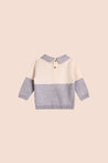 Viverano Heather Grey Bear Collar Sweater