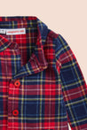 Magnetic Me Holiday Plaid Flannel Romper