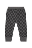 Baby Face Antra Black Checked Sweatpant