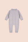 Viverano Heather Grey Striped Romper