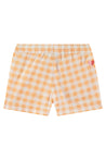 Baby Face Cantaloupe Checkered Drawstring Short