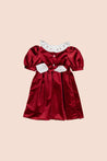 Kidiwi Joséphine Burgundy Smocked Dress