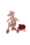 Maileg Tricycle Mouse - Big Sister Red