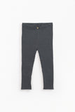 Play Up Recycled Cotton Navy Ribbed Legging