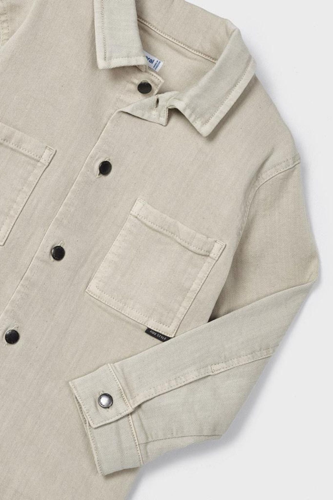 Mayoral Cement Button Up Shacket