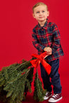 Magnetic Me Holiday Plaid Flannel Set