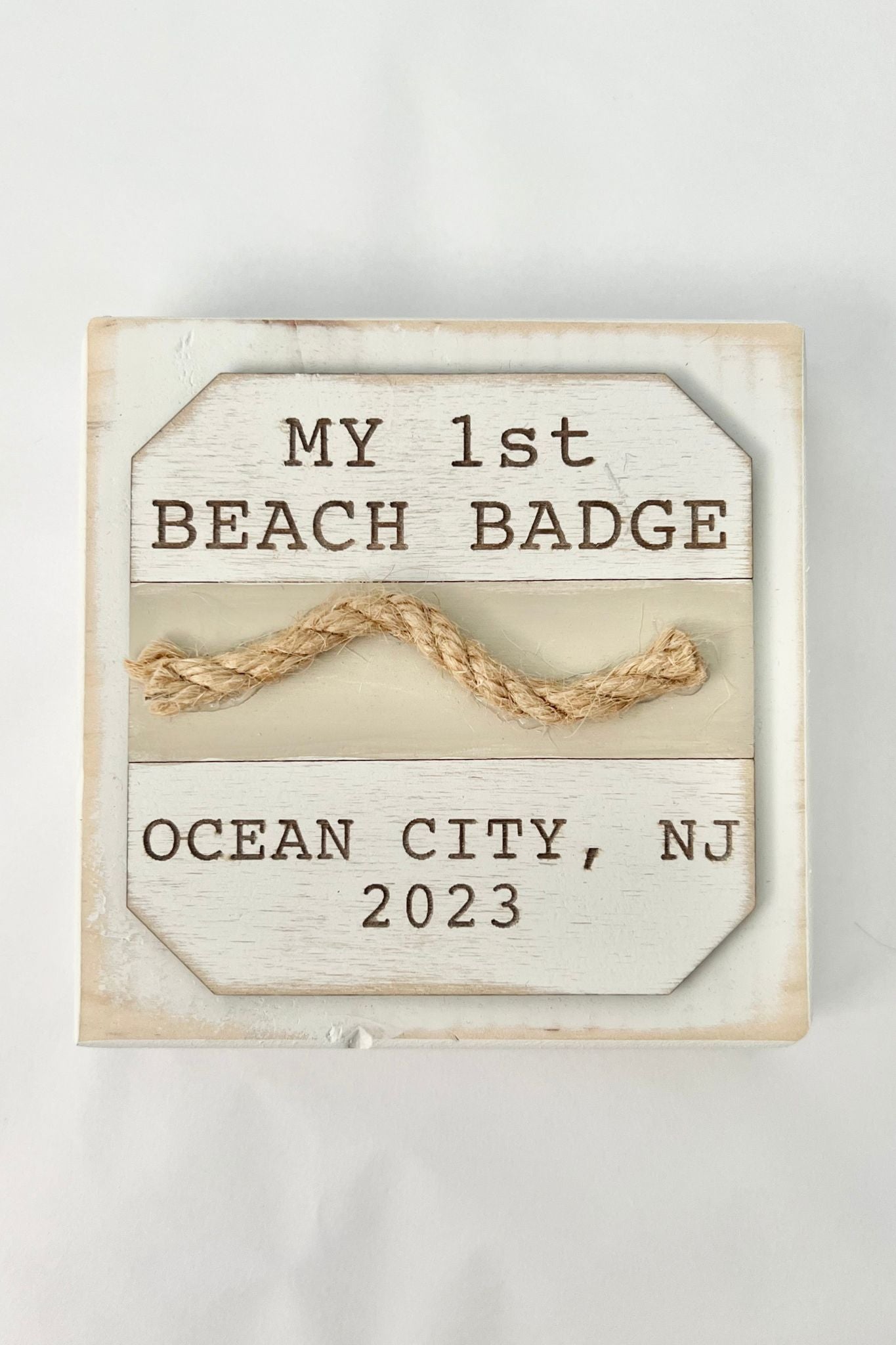 Saltwater Coastal Designs 4" My 1st Beach Badge
