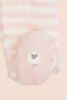 Magnetic Me Pink Stripe Organic Footie